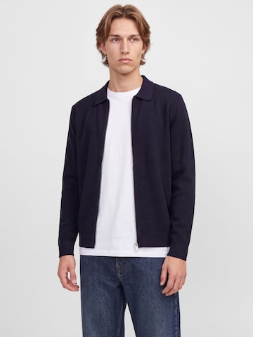 JACK & JONES Strickjacke 'JPRBLAMilano' in Grau: Vorderseite