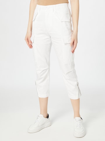 Dondup Slim fit Cargo Pants in White: front