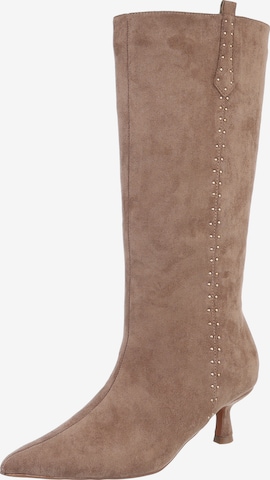 Ital-Design Stiefel in Braun: Vorderseite