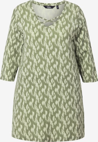 žalia Ulla Popken Marškinėliai: priekis