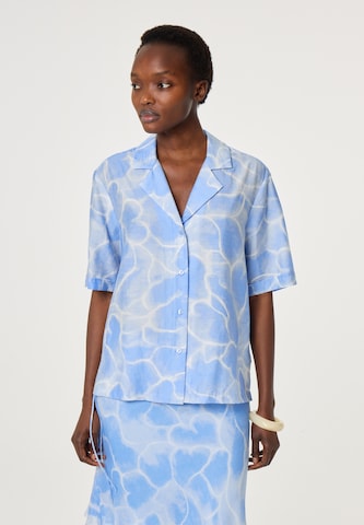 Fabienne Chapot Blouse in Blauw: voorkant