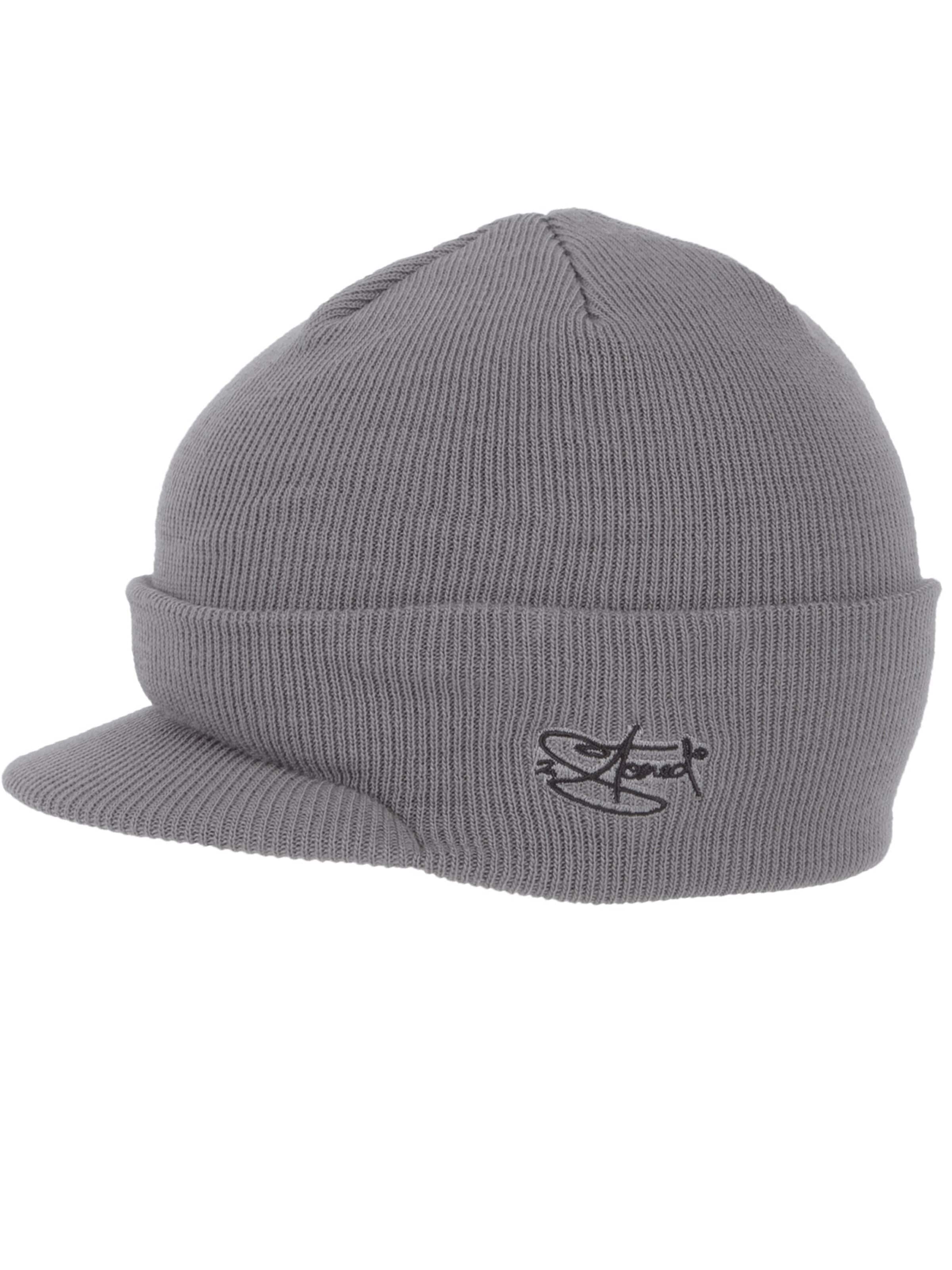 2Stoned Mütze 'Visor Deluxe'‌‌‌‌‌‌‌‌‌ in Grau: Vorderseite