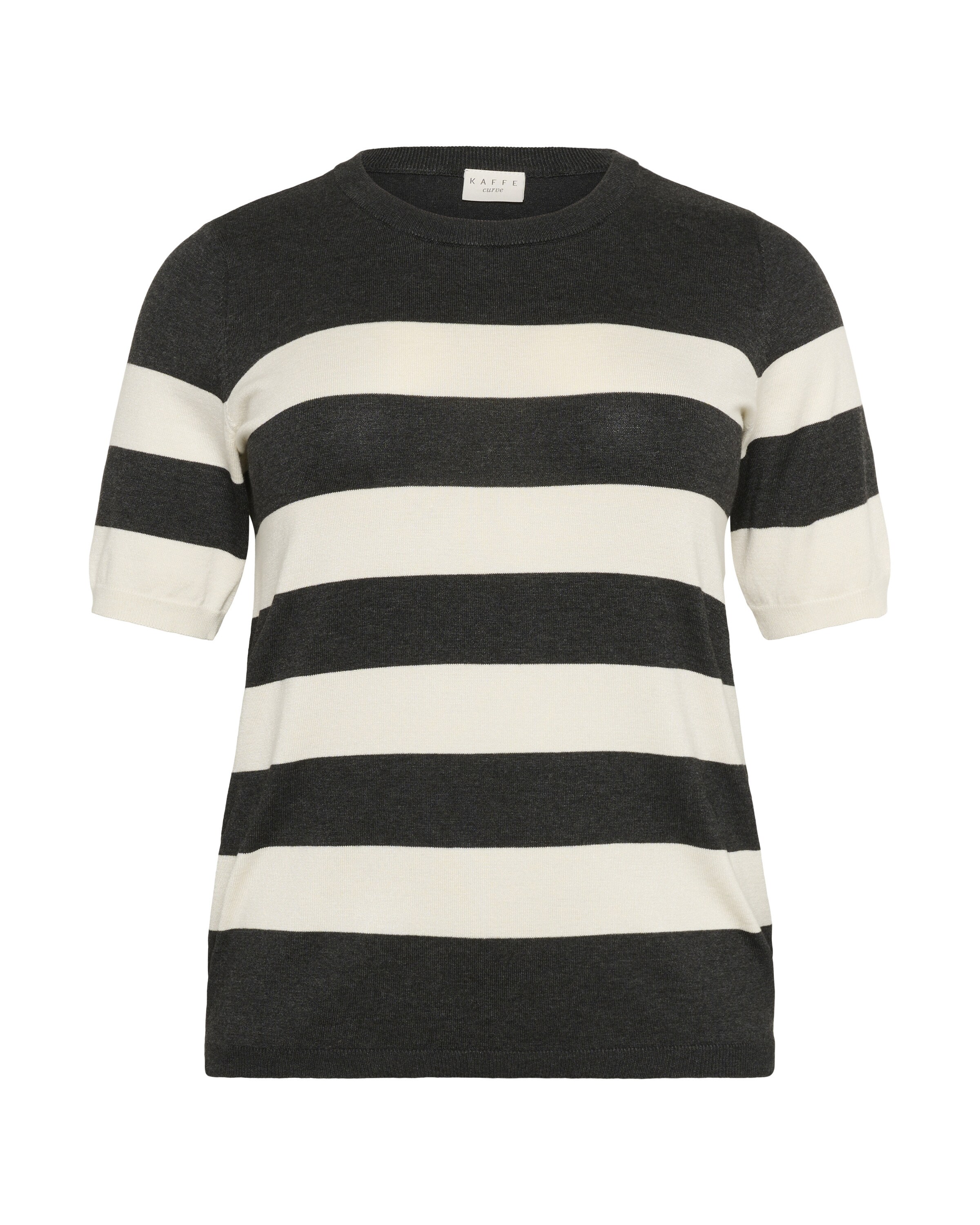 KAFFE CURVE Pulover 'KCLizzy' | siva barva: sprednja stran