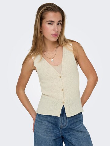 ONLY Gebreide bodywarmer 'ONLGurli' in Wit