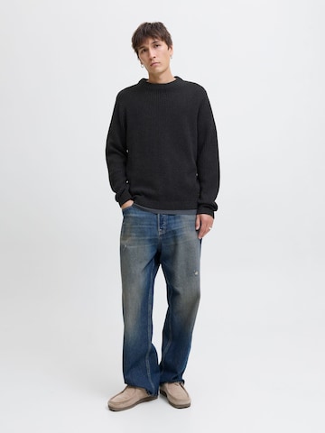 Pull-over 'JJEDover' JACK & JONES en noir