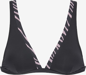 LASCANA Triangle Bikini top in Black: front