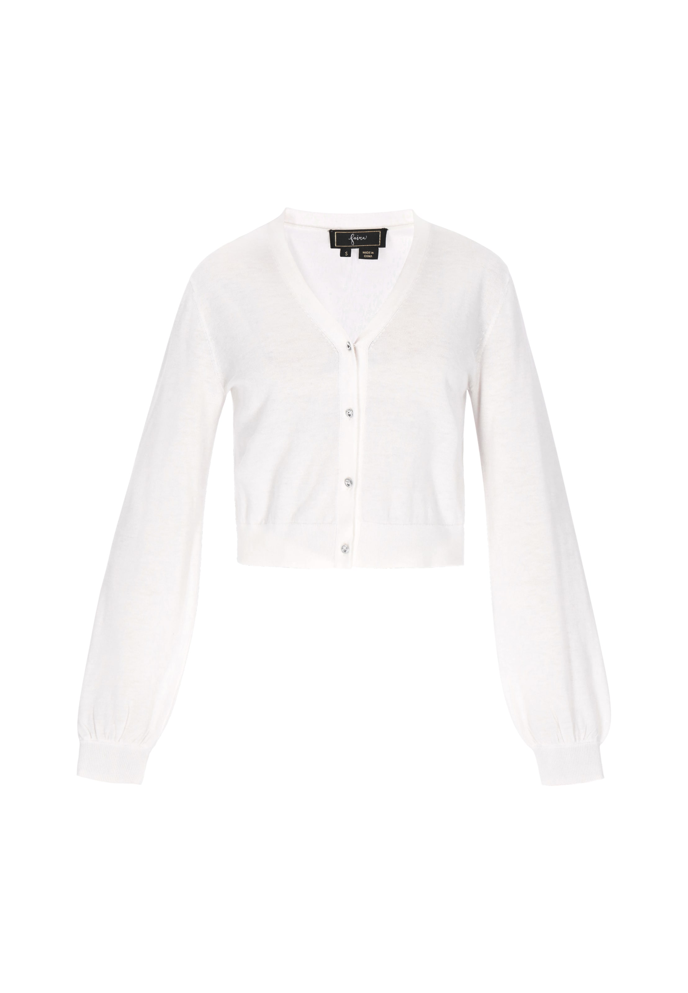 Cardigan faina en blanc : devant