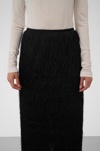 Jupe 'SLDacre' SOAKED IN LUXURY en noir
