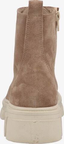 ILC Lace-Up Ankle Boots in Beige