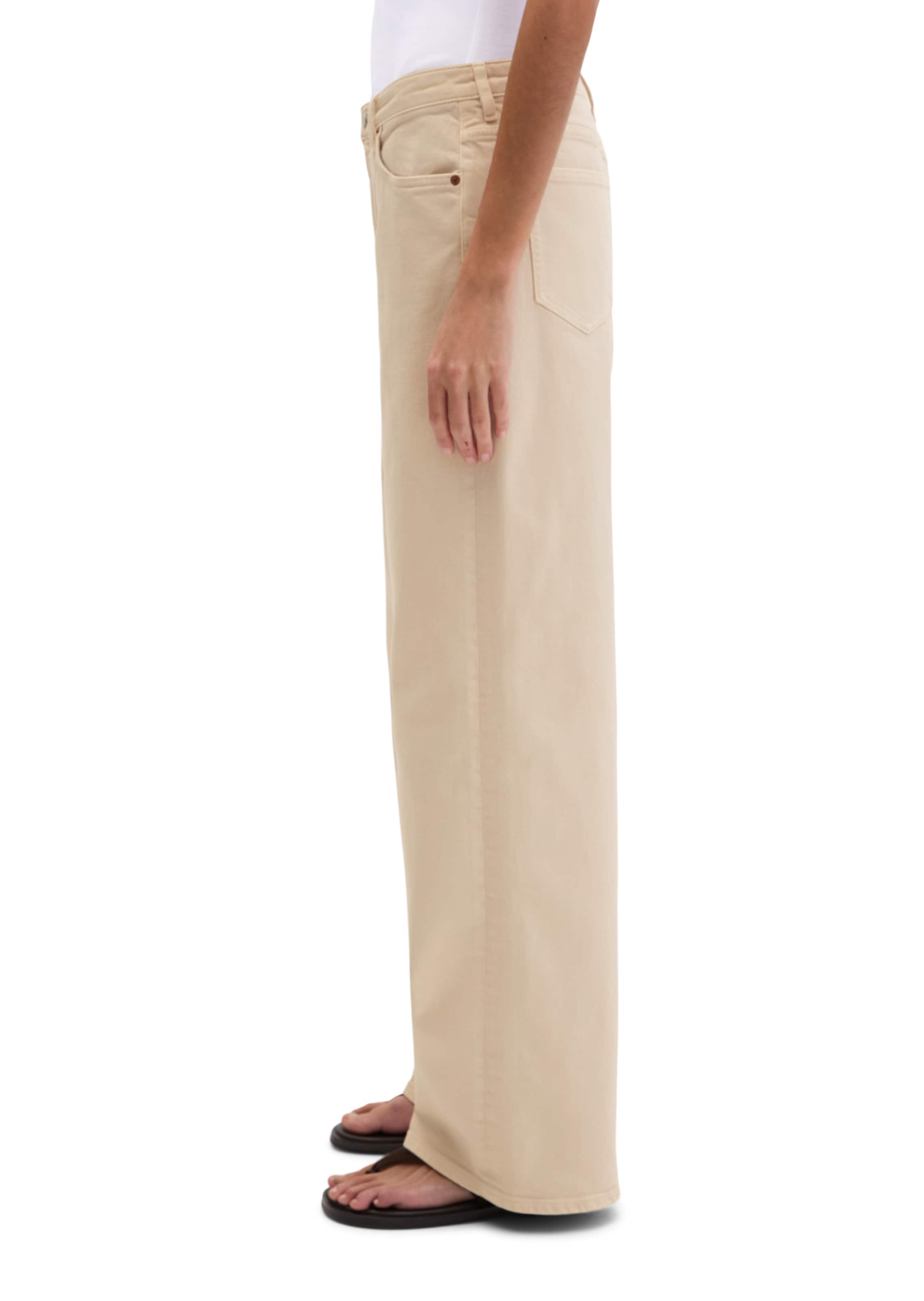 Marc O'Polo Wide leg Jeans 'Tolva' in Beige
