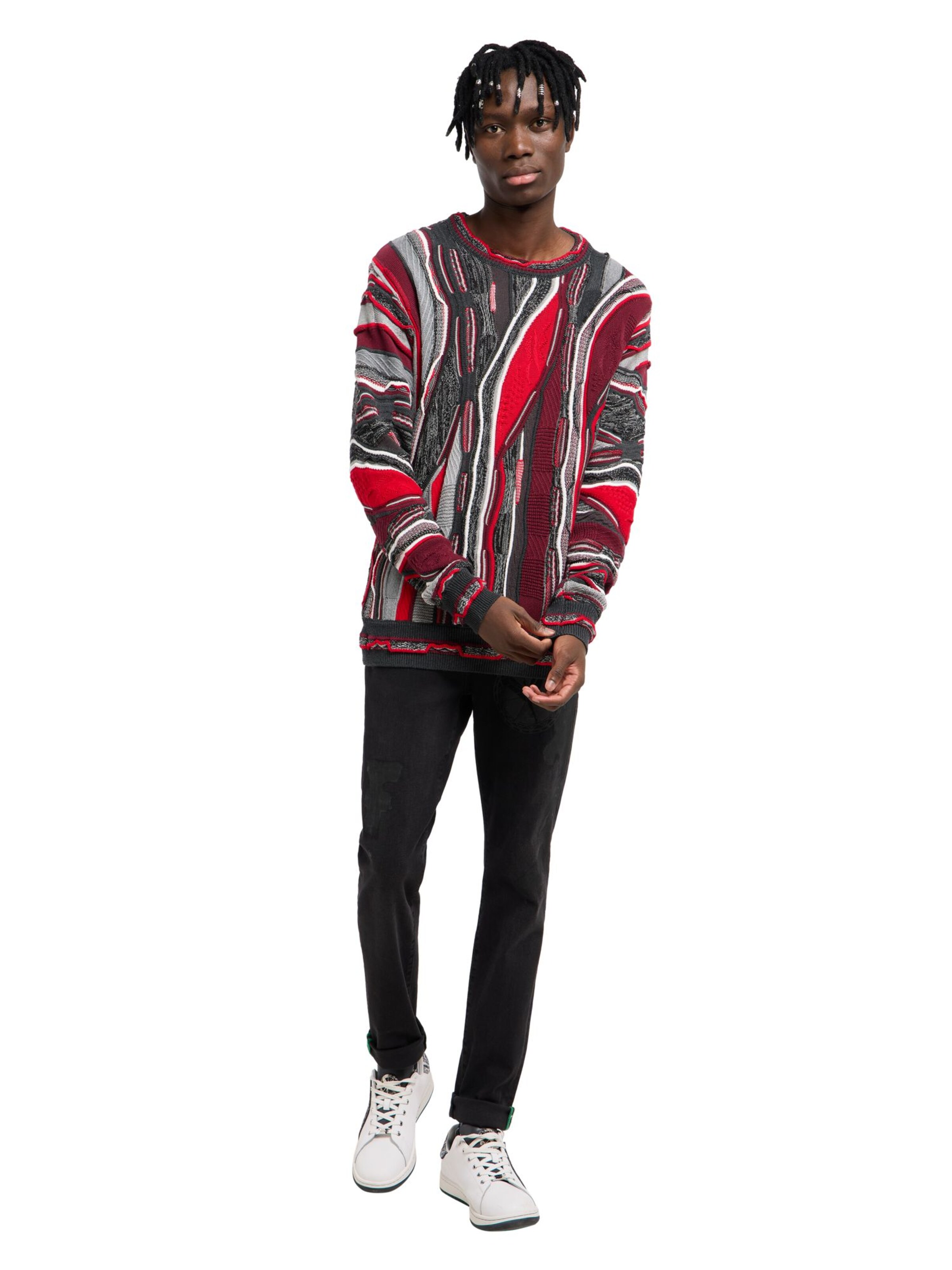 Pull-over 'Fazio' Carlo Colucci en gris