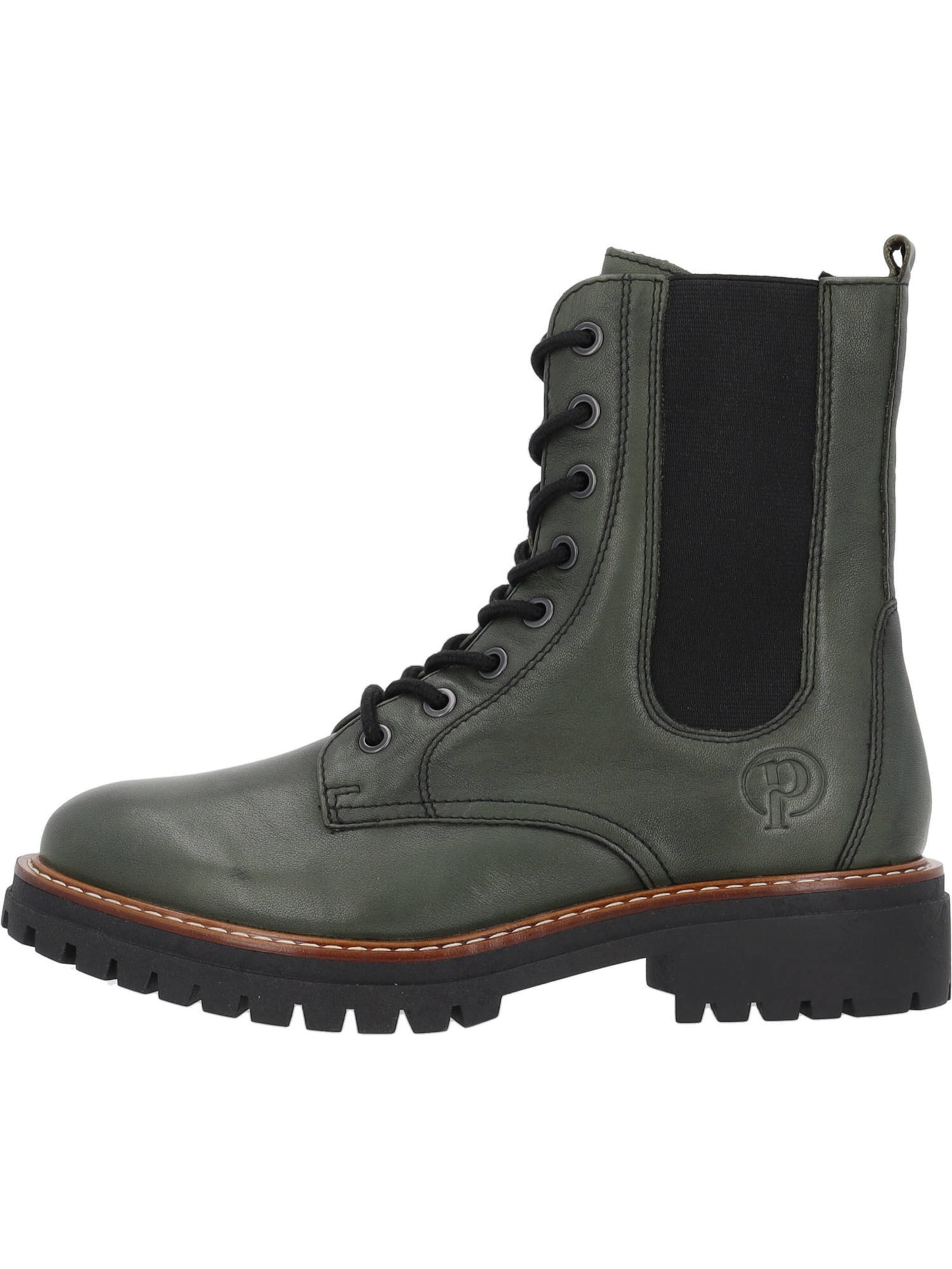 Palado Schnürstiefelette 'Unije' in Grün