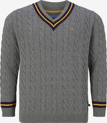 Charles Colby Sweater 'Duke Roland' in Grey: front