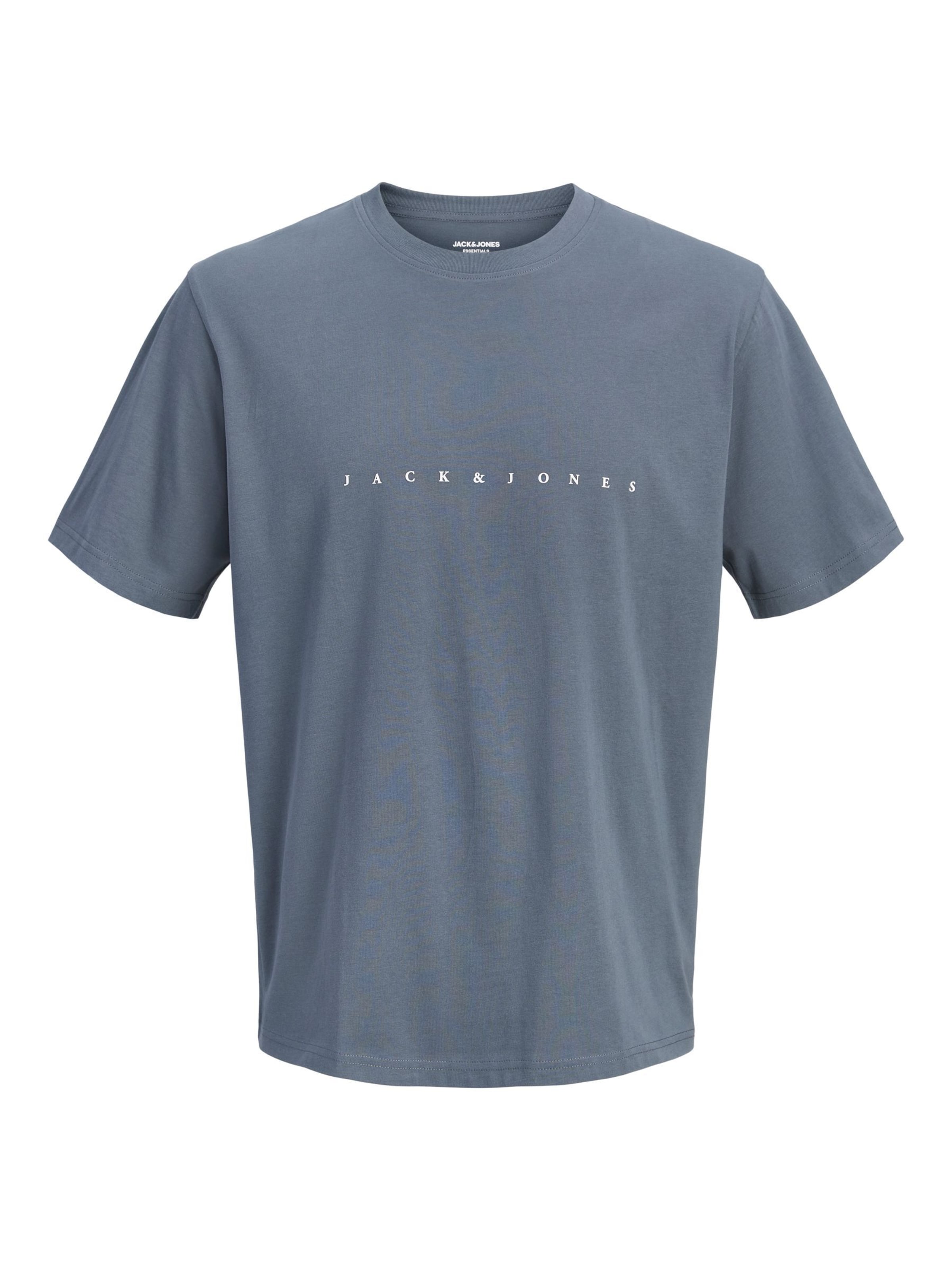 Jack & Jones Junior Shirt 'Star' in Grijs: voorkant