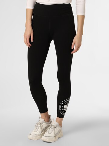 DKNY Skinny Leggings in Zwart: voorkant