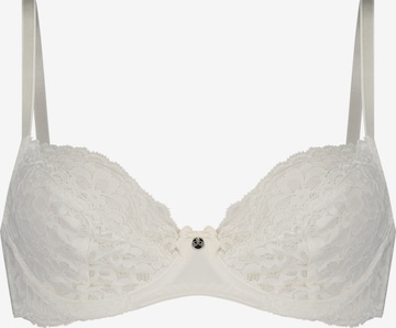 Hunkemöller T-shirt Bra 'Marine' in White: front