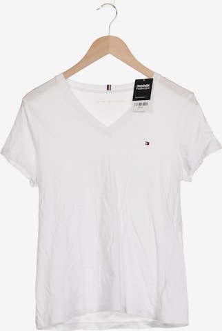 TOMMY HILFIGER T-Shirt L in Weiß: Vorderseite