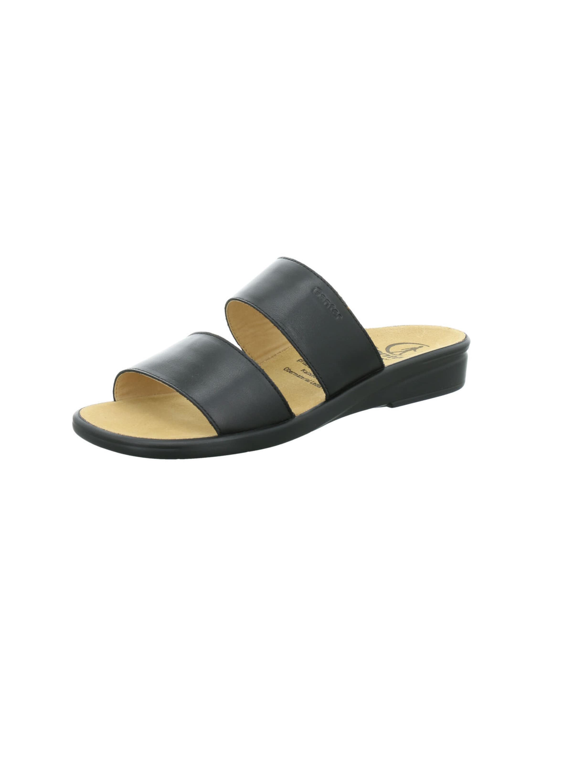 Ganter Pantolette 'Sonnica' in Schwarz: Vorderseite