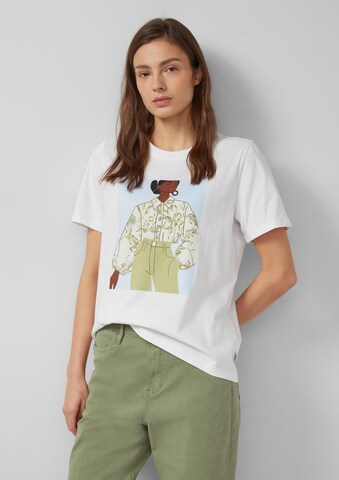 s.Oliver Shirt in Wit: voorkant