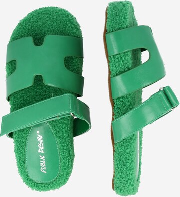 Public Desire Sandalen met riem 'HOT FUZZ' in Groen