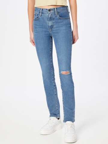 LEVI'S ® Slimfit Jeansy '724 High Rise Straight' w kolorze niebieski: przód