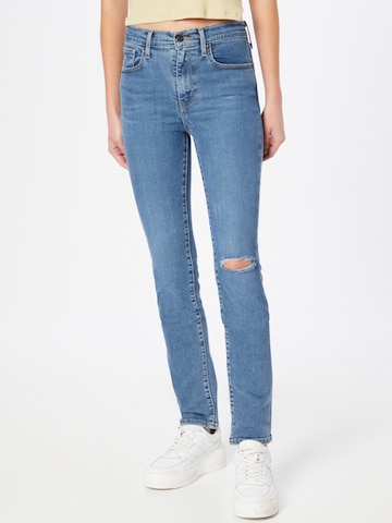 LEVI'S ® Regular Jeans '724 High Rise Straight' in Blauw: voorkant