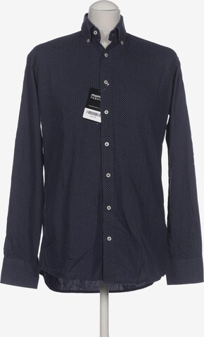 MONTEGO Button Up Shirt in S in Blue: front
