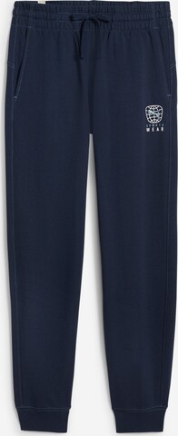 PUMA Tapered Sportbroek 'BETTER SPORTSWEAR' in Blauw: voorkant