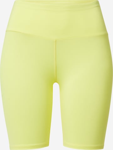 Hey Honey Skinny Workout Pants in Yellow: front