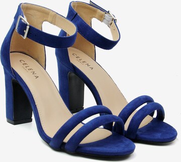 Celena Sandalen met riem 'Chelsie' in Blauw