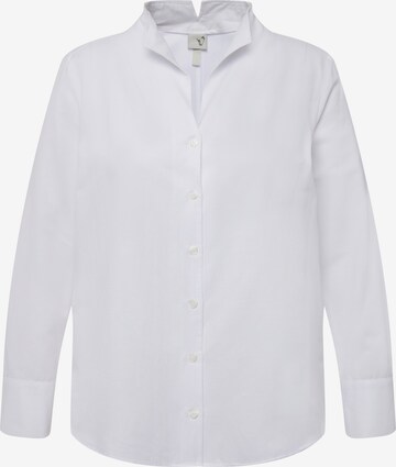 Chemisier Ulla Popken en blanc : devant