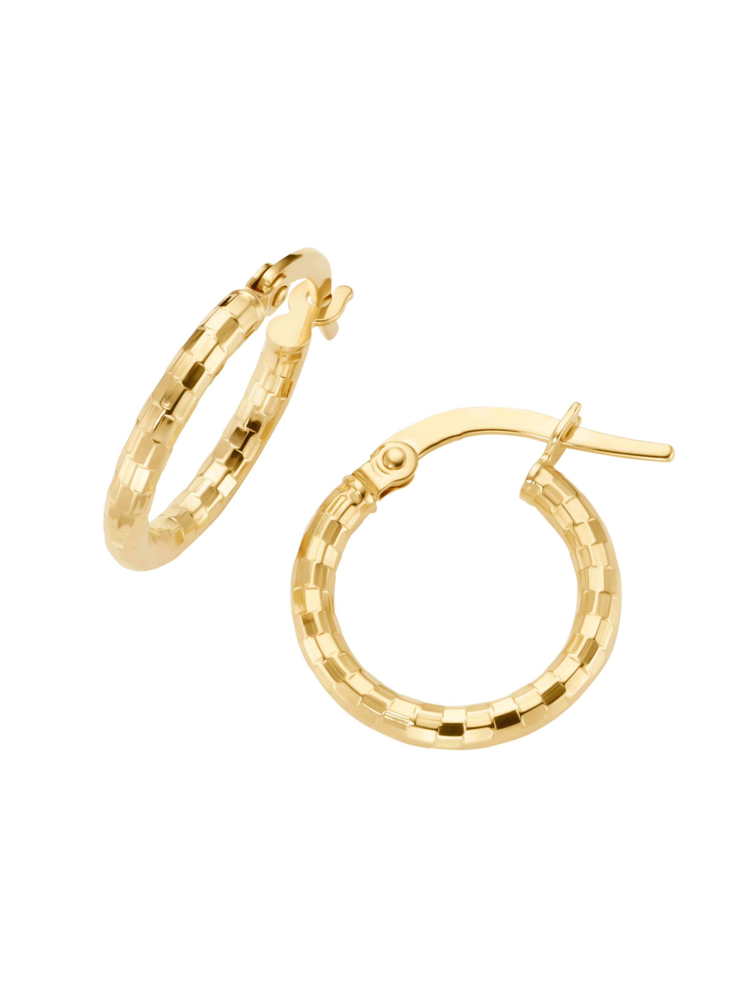 Boucles d'oreilles Luigi Merano en or : devant