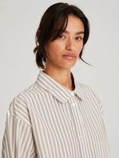 Gai+Lisva Pyjamapaita 'Rosa' värissä ruskea / valkoinen, Tuotenäkymä