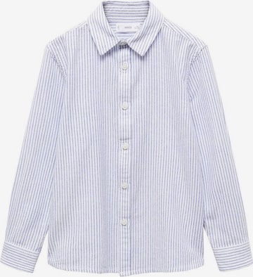 Coupe regular Chemise 'Carlos' MANGO KIDS en bleu : devant