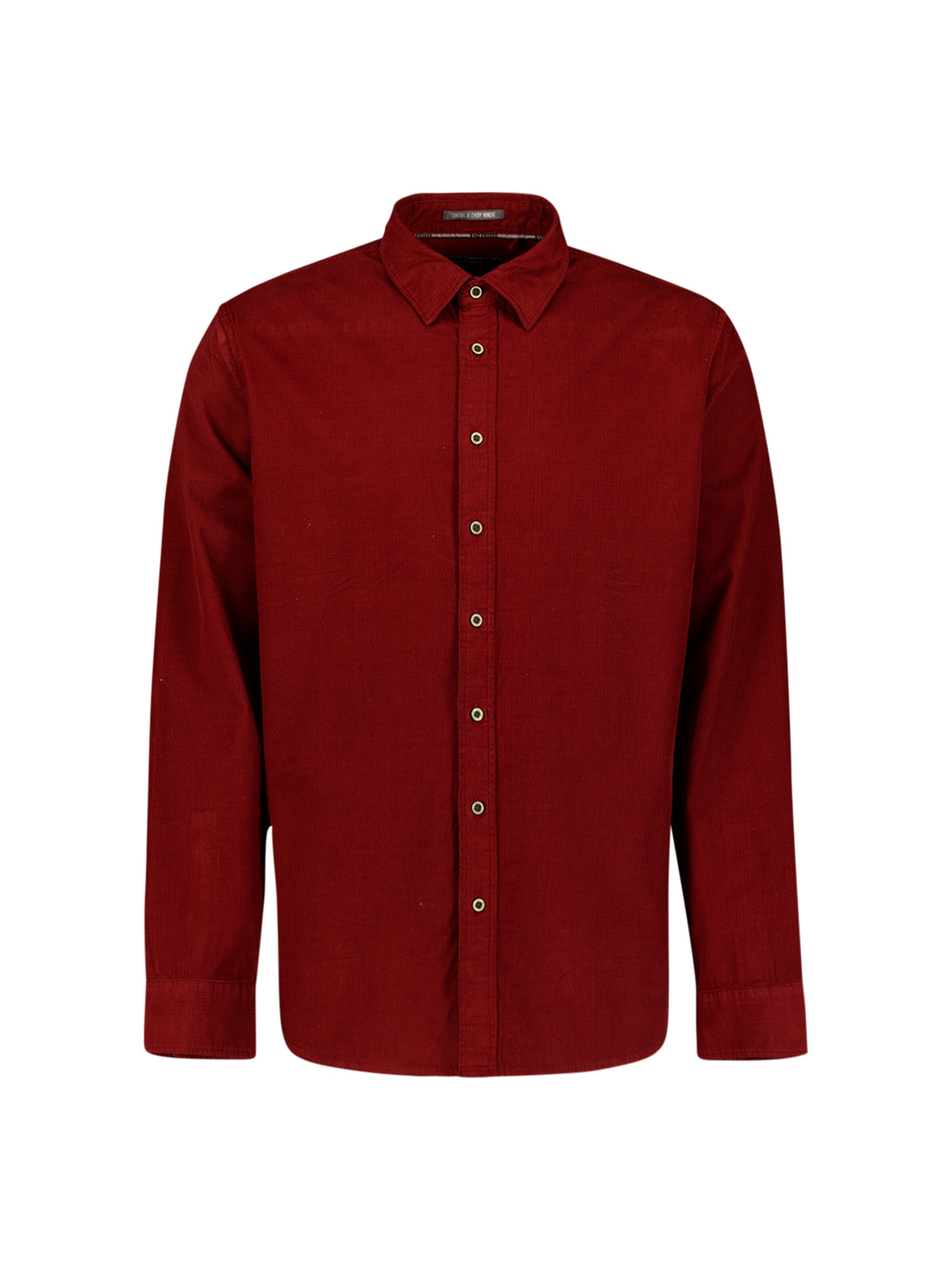 No Excess Regular fit Overhemd in Rood: voorkant