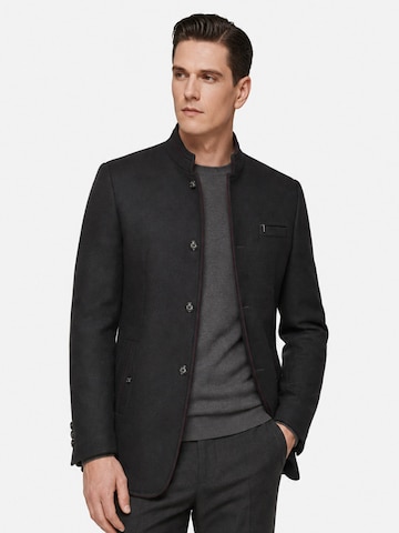 ALLTHEMEN Winter Coat 'Eiskante' in Black