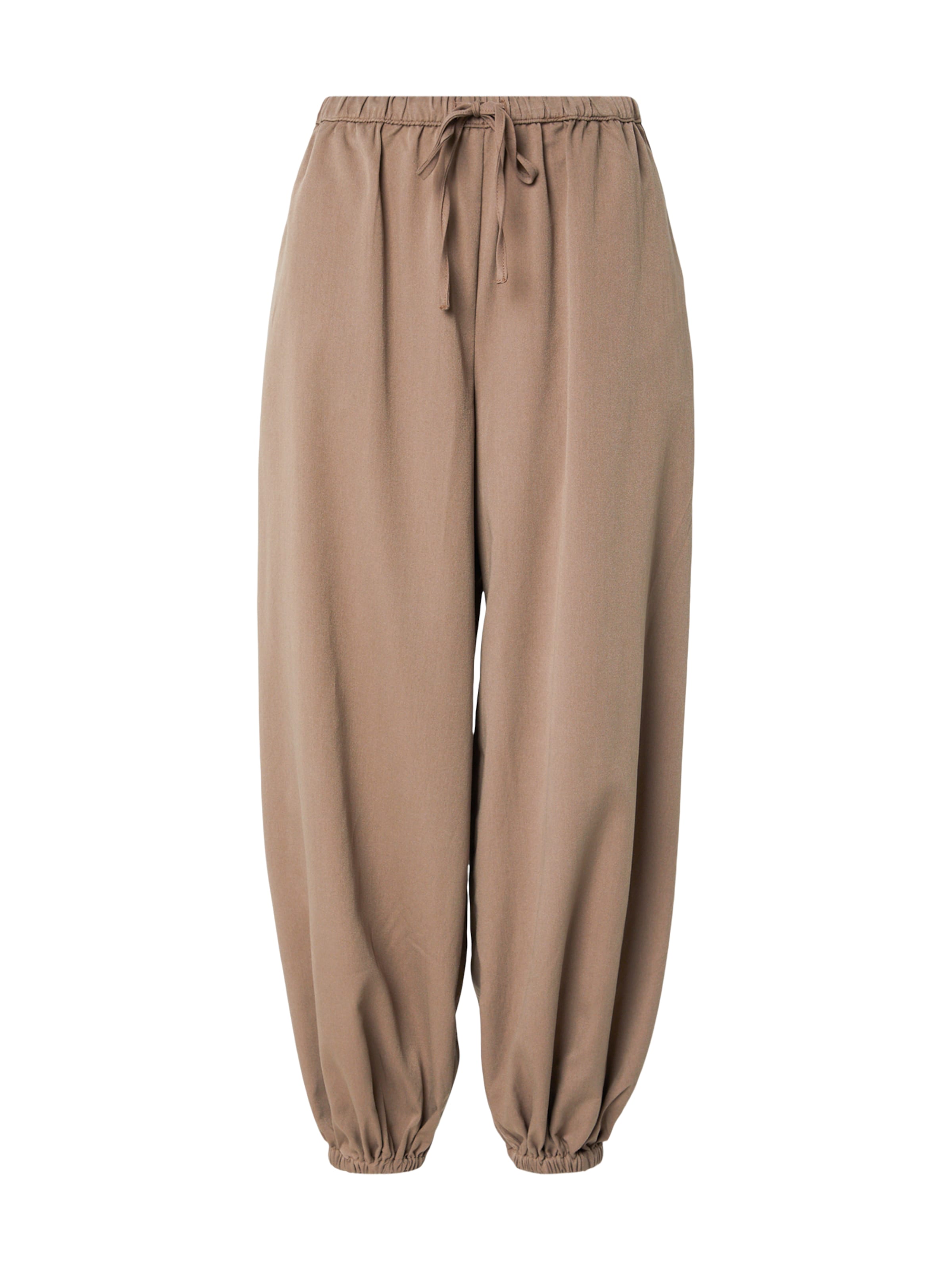 JDY - Tapered Calças harem 'JDYPALOMA' em castanho: frente