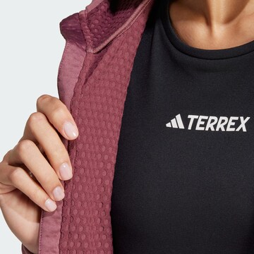 ADIDAS TERREX Funktionsfleecejacke 'Xperior' in Rot
