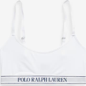 Soutien-gorge 'Scoop Bralette - Polo Essentials' Polo Ralph Lauren en blanc : devant