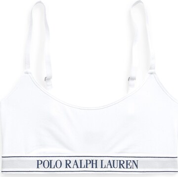 Polo Ralph Lauren BH ' SCOOP BRALETTE ' in Wit: voorkant