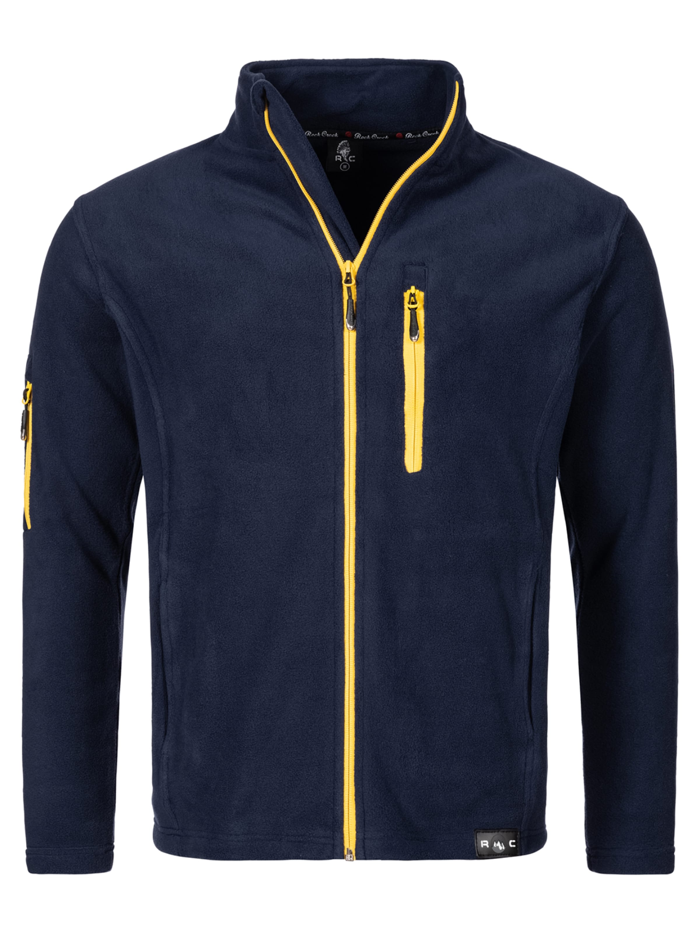 Rock Creek Fleecejacke in Blau: Vorderseite