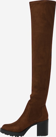 ONLY Over the Knee Boots 'BARBARA' in Brown