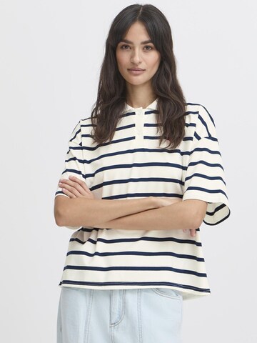 b.young Shirt 'PRINTON' in Blue: front