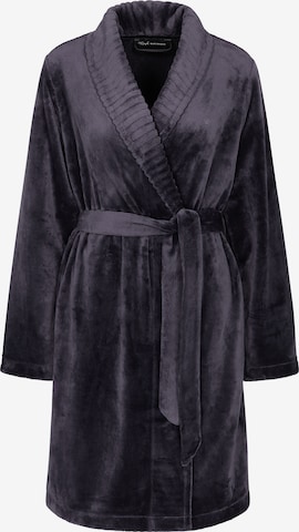Peignoir court ' Fleece Robe ' TRIUMPH en gris : devant