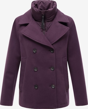 Manteau mi-saison MARIKOO en violet : devant