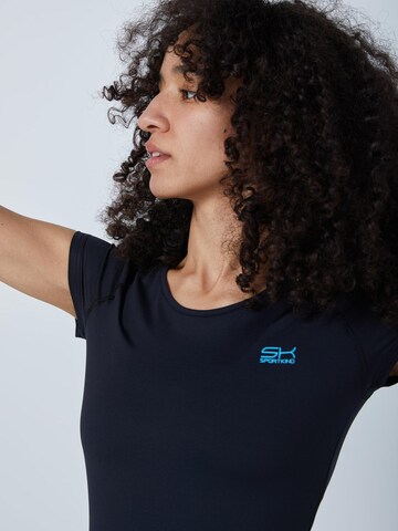 SPORTKIND Performance shirt 'Capsleeve' in Black