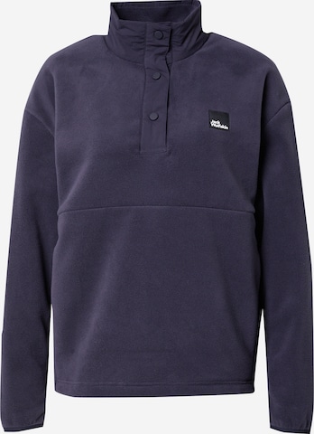 JACK WOLFSKIN Športová mikina 'Sumetro' - Modrá: predná strana