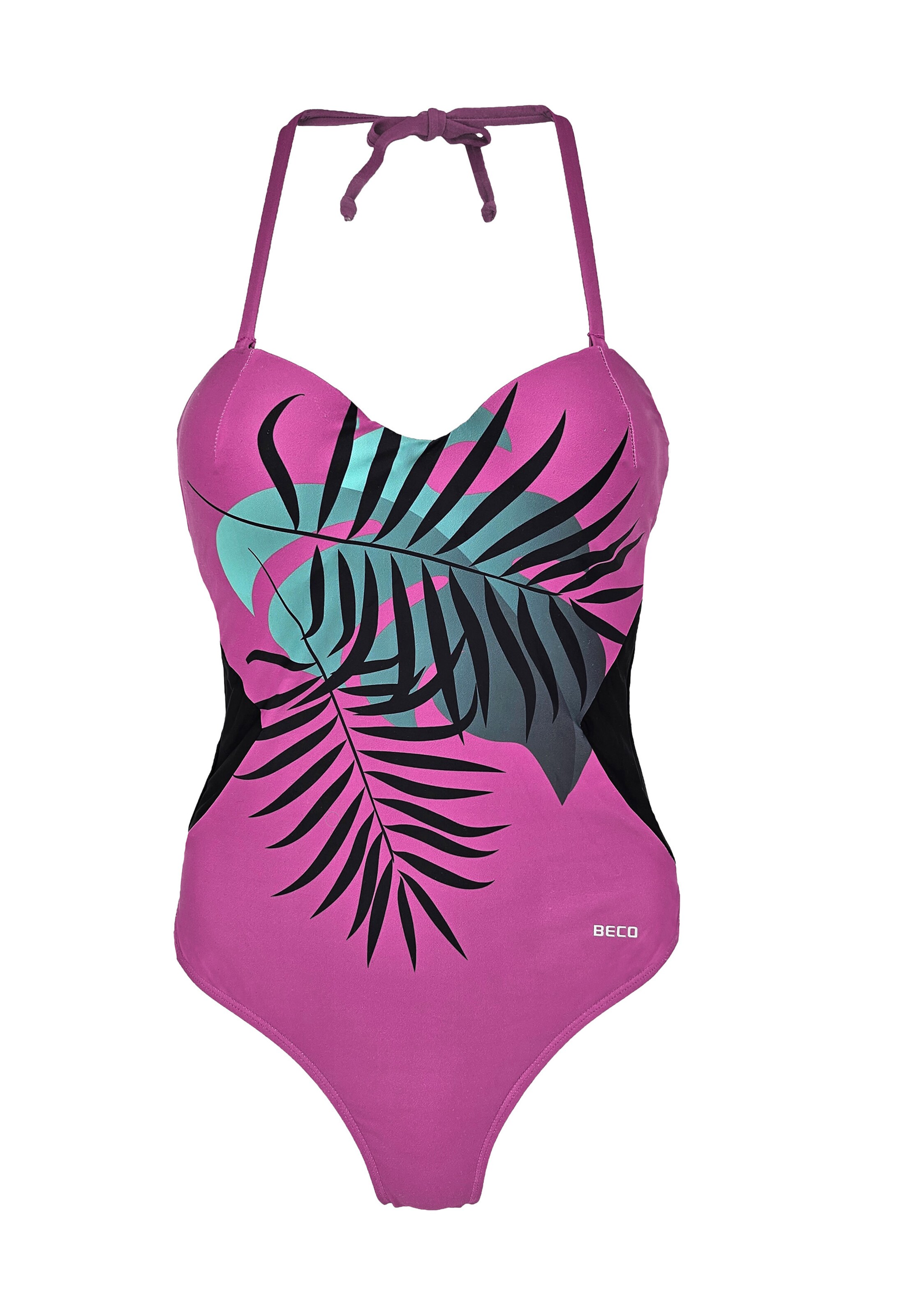 BECO the world of aquasports Badpak 'Jungle Dream' in Lila: voorkant