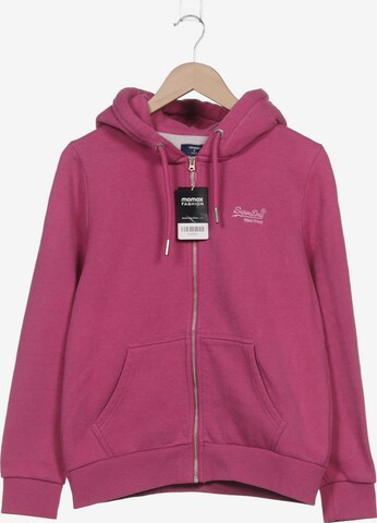 Superdry Sweatshirt & Zip-Up Hoodie in XL in Pink: front
