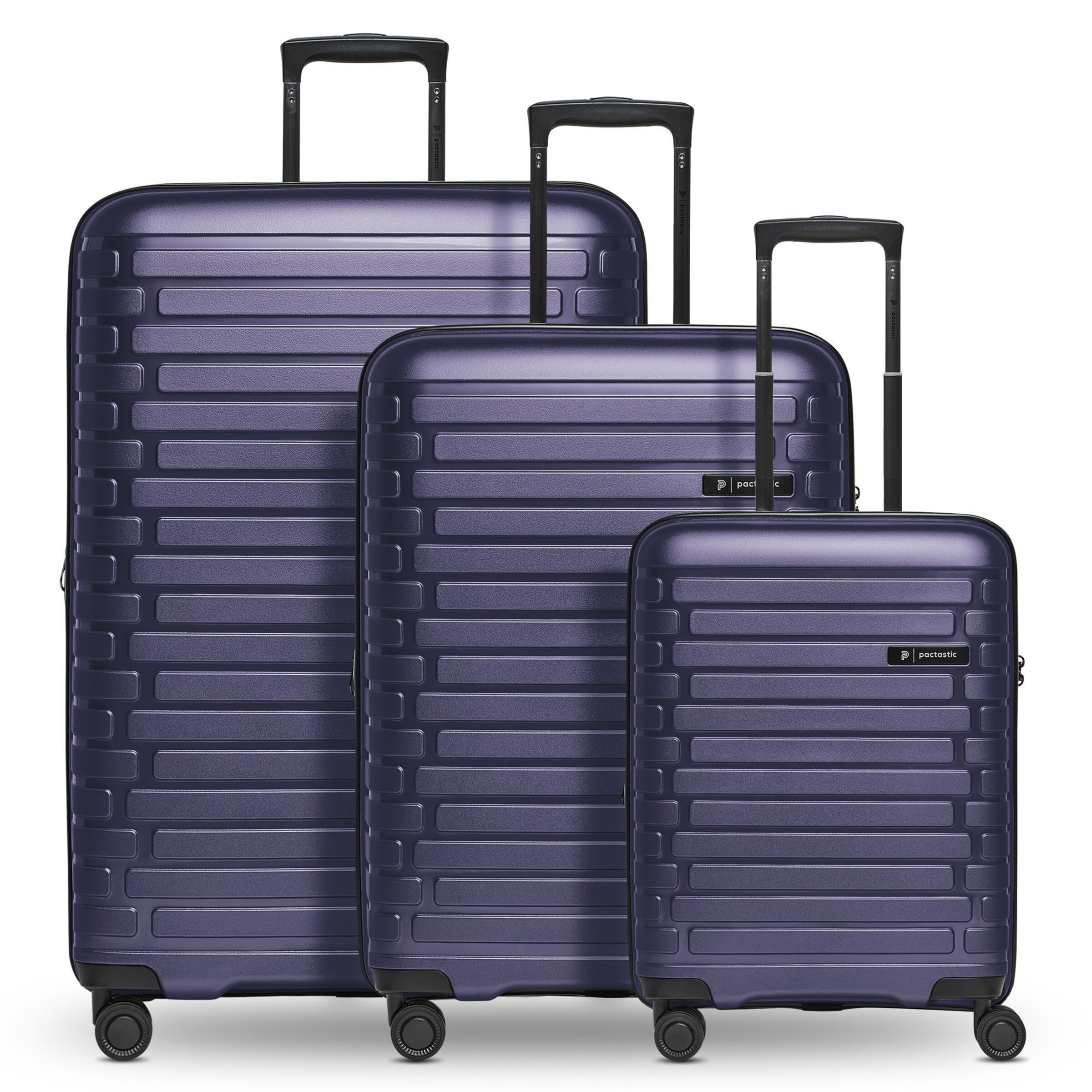 Pactastic Suitcase set in Purple: front